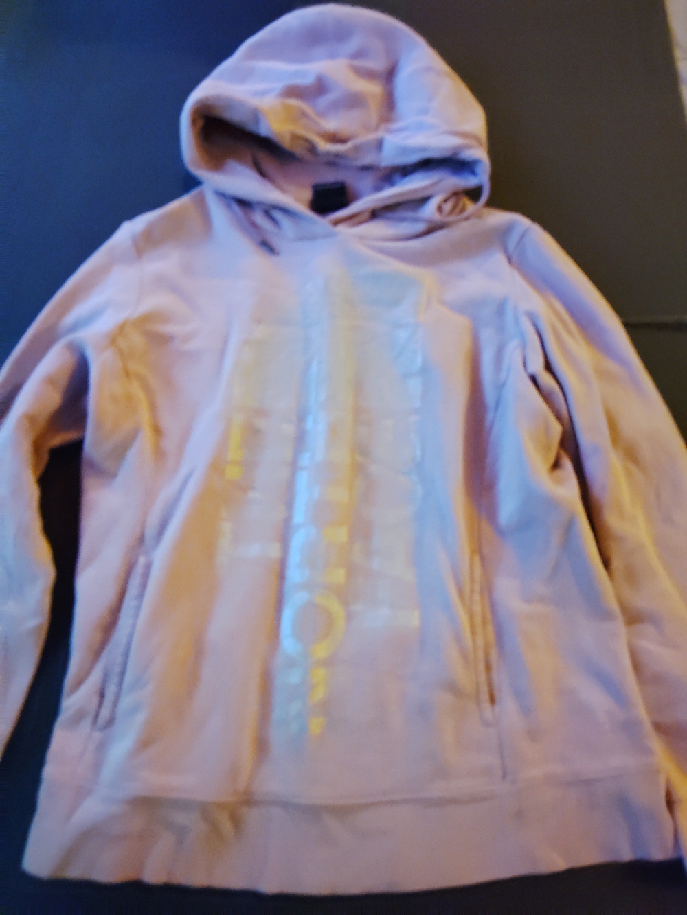 The North Face Lavender Pullover Hoodie with Gloss Logo